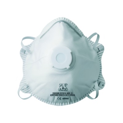 Μάσκα υψηλής προστασίας FFP2 SL με βαλβίδα 23206 Supair