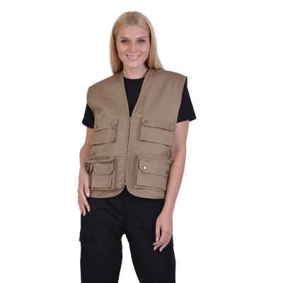 Γιλέκο δημοσιογραφικό τύπου "ψαρά" 5370-000 Ergo Μπεζ
