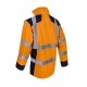 Ripstop φωσφορούχο αδιάβροχο μπουφάν εργασίας Parka SANGAKU 5SAN17 Coverguard Πορτοκαλί
