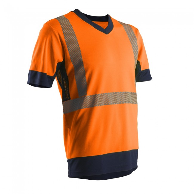 Φωσφορούχα κοντομάνικη μπλούζα KOMO 7KOMO Coverguard Πορτοκαλί