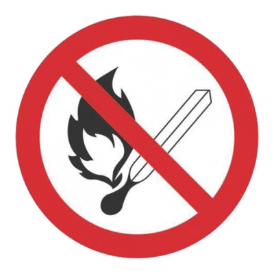 Σήμα Ασφαλείας: Απαγορεύεται Η Χρήση Γυμνής Φλόγας Και Το Κάπνισμα A02