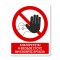 Πινακίδα Απαγόρευσης με Τίτλο - Απαγορεύεται η Είσοδος στους Μη Έχοντες Εργασία A06-T αλουμίνιο 160mm X 200mm