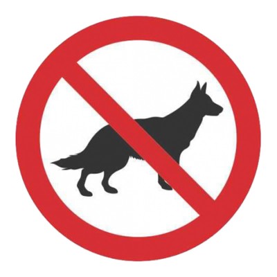 Σήμα Ασφαλείας: Απαγορεύεται Η Είσοδος Σε Σκύλους A12