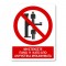 Πινακίδα Απαγόρευσης με Τίτλο - Μη Στέκεστε Πάνω ή Κάτω Από Ανυψωτικά A31-T