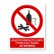 Πινακίδα Απαγόρευσης με Τίτλο - Απαγορεύονται στο Χώρο Ξύλινα και Γυάλινα Αντικείμενα A35-T