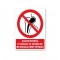 Πινακίδα Απαγόρευσης με Τίτλο - Απαγορεύεται η Είσοδος σε Άτομα με Μεταλλικά Εμφυτεύματα A43-T