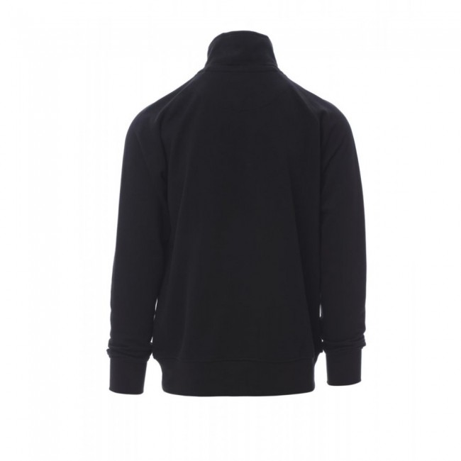 Βαμβακερή μπλούζα φούτερ με φερμουάρ στο γιακά AUSTIN Payper Μαύρο