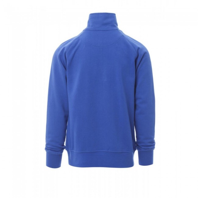 Βαμβακερή μπλούζα φούτερ με φερμουάρ στο γιακά AUSTIN Payper Μπλε ρουά
