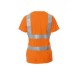Γυναικεία φωσφορούχα ανακλαστική κοντομάνικη μπλούζα AVENUE LADY Payper Πορτοκαλί