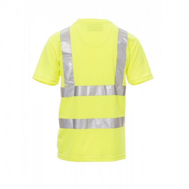 Φωσφορούχα ανακλαστική κοντομάνικη μπλούζα AVENUE Payper Κίτρινο