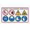 Πινακίδα Σήμανσης : Τηρείτε Τους Κανόνες Ασφαλείας - Αλουμίνιο 500x900 - C02
