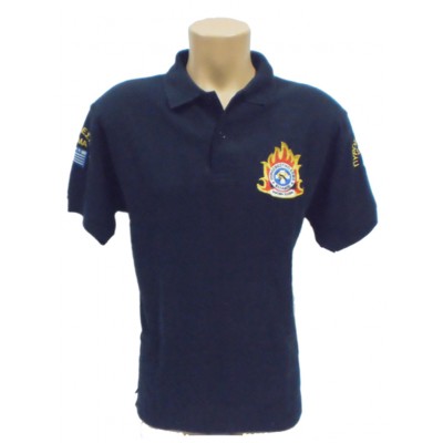 Μπλουζάκι Polo Πυροσβεστικής με κέντημα FIRE03 Pegasos Safety