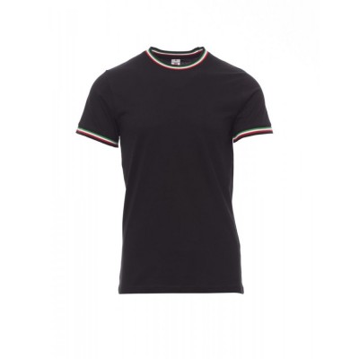 Κοντομάνικη μπλούζα T-Shirt FLAG Payper Μαύρο-Ιταλία