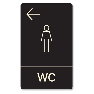 Πινακίδα Ξενοδοχείου: WC Ανδρών Αριστερά HTA30