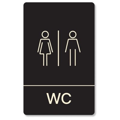 Πινακίδα Ξενοδοχείου: WC Ανδρών Γυναικών HTA31