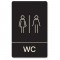 Πινακίδα Ξενοδοχείου: WC Ανδρών Γυναικών HTA31