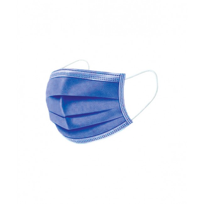 50 Μάσκες IM3PLY Με Λάστιχο Μίας Χρήσης Type II ΕΝ ISO 14683:2016 Pegasos Safety Μπλε