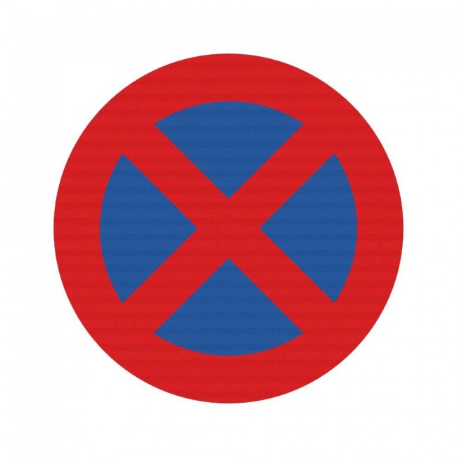 Πινακίδα Απαγορεύεται Η Στάση Και Η Στάθμευση Ρ40 - K08
