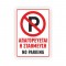 Πινακίδα Σήμανσης - Απαγορεύεται Το Παρκάρισμα K17 Αλουμινίου