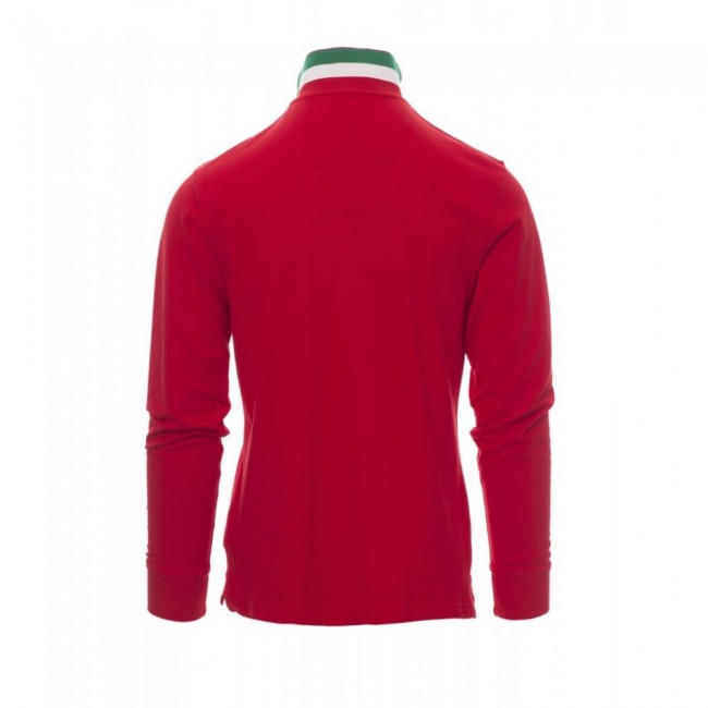 Βαμβακερή μακρυμάνικη μπλούζα Polo LONG NATION Payper Κόκκινο