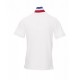 Βαμβακερή κοντομάνικη μπλούζα Polo NATION Payper Λευκό-Γαλλία