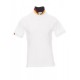 Βαμβακερή κοντομάνικη μπλούζα Polo NATION Payper Λευκό-Γερμανία