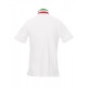 Βαμβακερή κοντομάνικη μπλούζα Polo NATION Payper Λευκό-Ιταλία