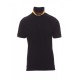 Βαμβακερή κοντομάνικη μπλούζα Polo NATION Payper Μαύρο-Γερμανία