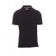 Βαμβακερή κοντομάνικη μπλούζα Polo NATION Payper Μαύρο-Ιταλία