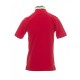 Βαμβακερή κοντομάνικη μπλούζα Polo NATION Payper Κόκκινο-Ιταλία
