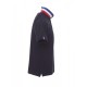 Βαμβακερή κοντομάνικη μπλούζα Polo NATION Payper Navy-Γαλλία