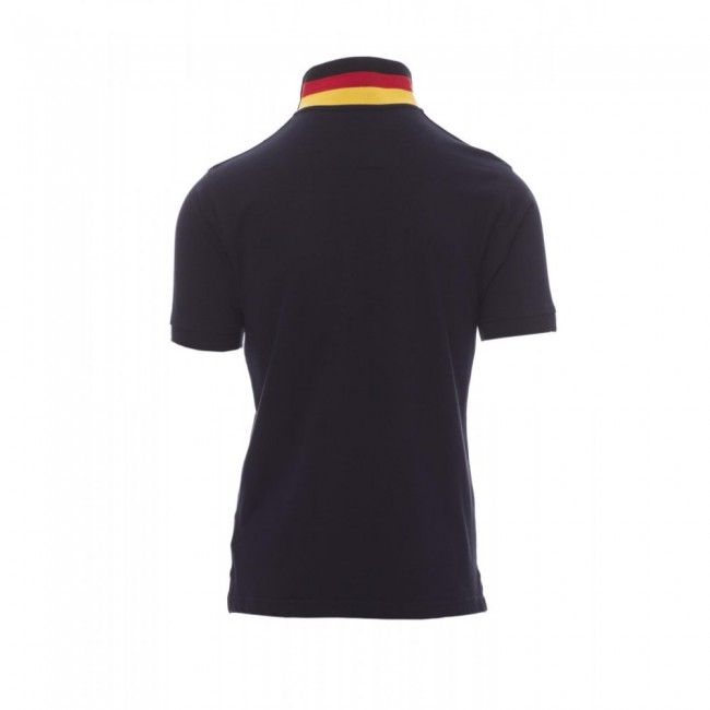 Βαμβακερή κοντομάνικη μπλούζα Polo NATION Payper Navy-Γερμανία