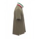 Βαμβακερή κοντομάνικη μπλούζα Polo NATION Payper Πράσινο-Ιταλία