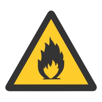 Σήμα Ασφαλείας: Eύφλεκτες Ύλες Και Υψηλή Θερμοκρασία P01