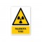 Πινακίδα Προειδοποίησης με Τίτλο - Ραδιενεργά Υλικά P05-T