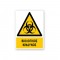 Πινακίδα Προειδοποίησης με Τίτλο - Βιολογικός Κίνδυνος P16-T
