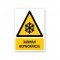 Πινακίδα Προειδοποίησης με Τίτλο - Χαμηλή Θερμοκρασία P17-T
