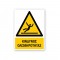 Πινακίδα Προειδοποίησης με Τίτλο - Κίνδυνος Ολισθηρότητας P20-T