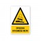 Πινακίδα Προειδοποίησης με Τίτλο - Προσοχή Κυλιόμενα Μέρη P23-T