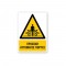 Πινακίδα Προειδοποίησης με Τίτλο - Προσοχή Αυτόματες Πόρτες P27-T