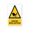 Πινακίδα Προειδοποίησης με Τίτλο - Κίνδυνος Κοπής Δακτύλων P30-T