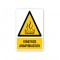 Πινακίδα Προειδοποίησης με Τίτλο - Κίνδυνος Αναθυμιάσεων P33-T