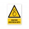 Πινακίδα Προειδοποίησης με Τίτλο - Κίνδυνος Κινούμενα Μέρη P36-T