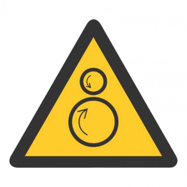 Σήμα Ασφαλείας: Κίνδυνος Κινούμενοι Κύλινδροι P37