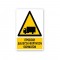 Πινακίδα Προειδοποίησης με Τίτλο - Προσοχή Διέλευση Φορτηγών Οχημάτων P38-T