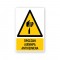 Πινακίδα Προειδοποίησης με Τίτλο - Προσοχή Αιχμηρά Αντικείμενα P44-T