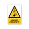 Πινακίδα Προειδοποίησης με Τίτλο - Κίνδυνος Πτώσης Πάγου P45-T