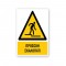 Πινακίδα Προειδοποίησης με Τίτλο - Προσοχή Σκαλοπάτι P47-T