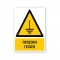 Πινακίδα Προειδοποίησης με Τίτλο - Προσοχή Γείωση P48-T