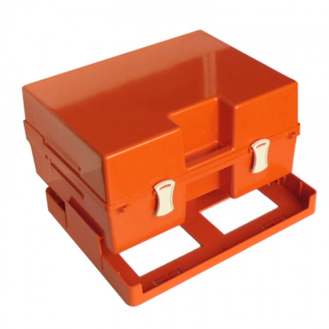 Κουτί Α’ Βοηθειών Πορτοκαλί Deluxe Με Επιτοίχεια Βάση PhMAX 46x36x22cm